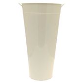 Cream Zinc Vase (60x31.5cm) 
