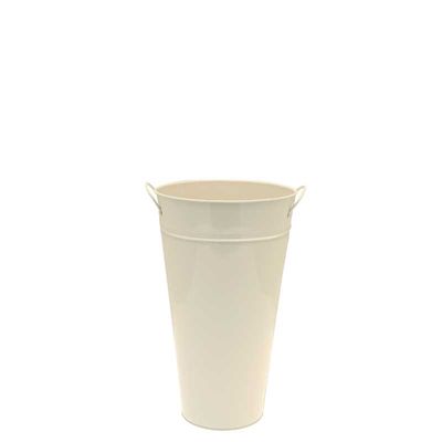 Cream Zinc Vase (36x13x21cm)