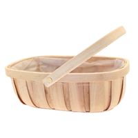 Natural Trug with Folding Handle 
