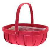 Red Trug with Folding Handle