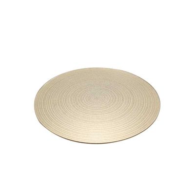 Gold Swirl Mirror Plate  (25cm)