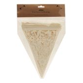 Ivory Laser Cut Bunting (20 flags)