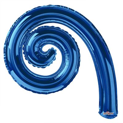 Royal Blue Kurly Spiral - Requires Heat Seal 