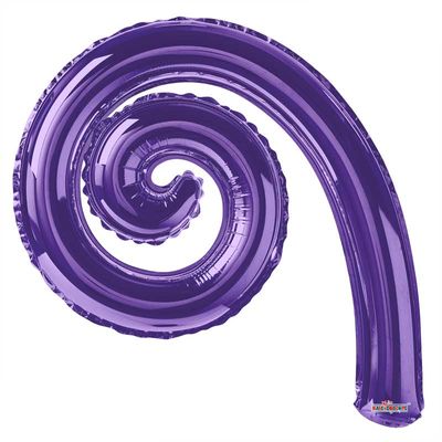 Purple Kurly Spiral - Requires Heat Seal 