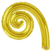 Gold Kurly Spiral - Requires Heat Seal 