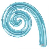 Light Blue Kurly Spiral - Requires Heat Seal 