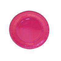 Hot Pink Paper Plates Round - 7 inch (x8)  