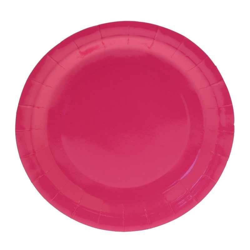 Pink paper plates best sale