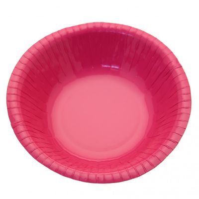 Hot Pink Paper Bowl - 7 inch (x8) 