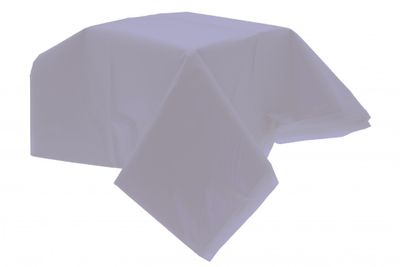Light Blue Rectangle Plastic Table Cover (54 x 104inch) 