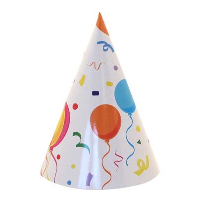 Balloons Party Hats (x8) 