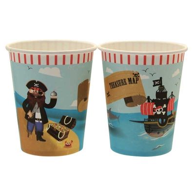 Pirate Party Party Cups - 9oz (x8)