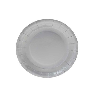 Silver Paper Plates Round - 7 inch (x8) 