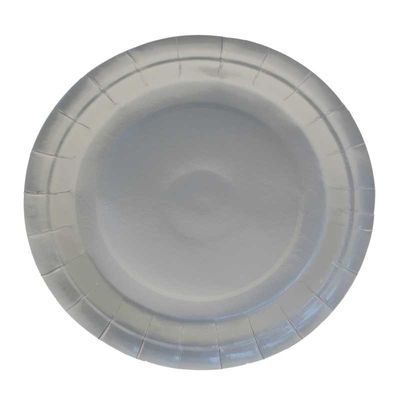 Silver Paper Plates Round - 9 inch (x8) 
