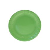 Lime Green Paper Plates Round - 7 inch (x8)  