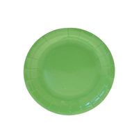 Lime Green Paper Plates Round - 7 inch (x8)  