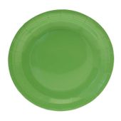 Lime Green Paper Plates Round - 9 inch (x8)  
