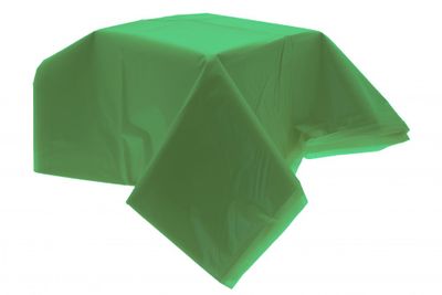 Lime Green Plastic Table Cover (54 x 104 inch) 