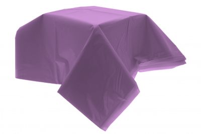 Purple Plastic Table Cover (54 x 104 inch)  