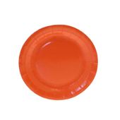 Orange Paper Plates Round - 7 inch (x8)  