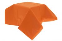 Orange Plastic Table Cover (54 x 104 inch) 