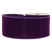 Purple Velvet Ribbon (63mm x 10yds)