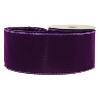 Purple Velvet Ribbon (63mm x 10yds)