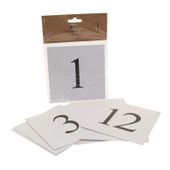 Square Table Number Cards (1-12) 