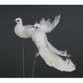 White Dove on Wire  (13cm)