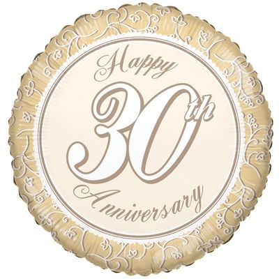 Happy 30th Anniversary (18 inch)