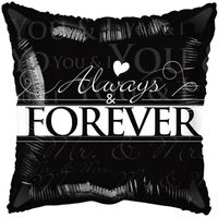 Always and Forever Black and White (18 inch)