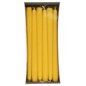Taper Candles Lemon Pk12 (250x23mm)