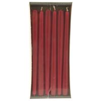 Taper Candles Dark Red Pk12 (250x23mm)
