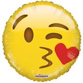 Smiley Kiss Character Balloon (18")