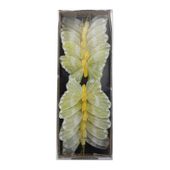 Feather Butterfly - Shades Yellow 7cm (Pk12)