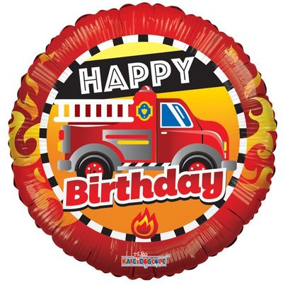 Happy Birthday Fire Truck (18 inch)