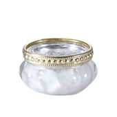 White Bubble Votive (6x6x3.5cm)