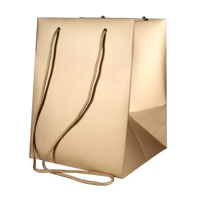 Metallic Gold Hand Tie Bag (19x25cm)