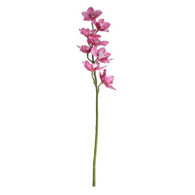 Real Touch Large Cymbidium with 9 Flowers Mauve (36 inch)