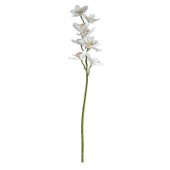 Real Touch Large Cymbidium with 9 Flowers White (36 inch)