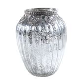 Mercury Silver Candle Holder (14.5 x 10.5cm)