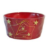 Red Christmas Tree Bowl (25x25x12cm) 