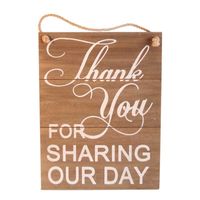 Hanging Sign-Thankyou for sharing our day 