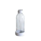 Glass Bottle with Rope Top (21cm)