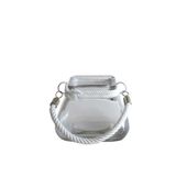 Square Glass Candle Holder with Rope Handle (10x11cm)