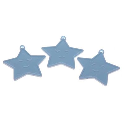 Pastel Blue Star Shape Weights (x50) 
