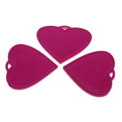 Hot Pink Heart Shape Weights (x50) 