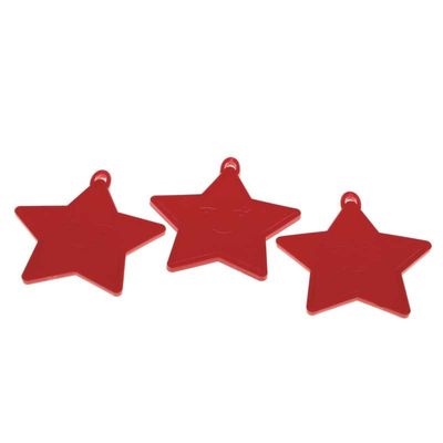 Primary Red Star Shape Weights (x50) 