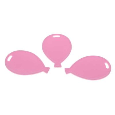 Pastel Pink Balloon Shape Weights (x50) 