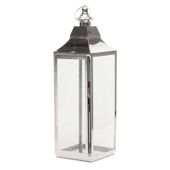 Silver Lantern (18.5x18x60cm) 